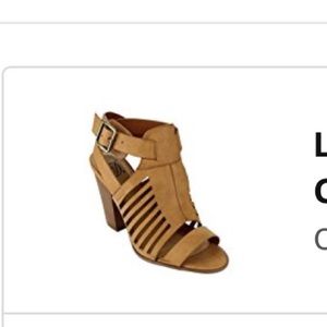 Delicious Shoes Caged Block Heel Sandals Poshmark